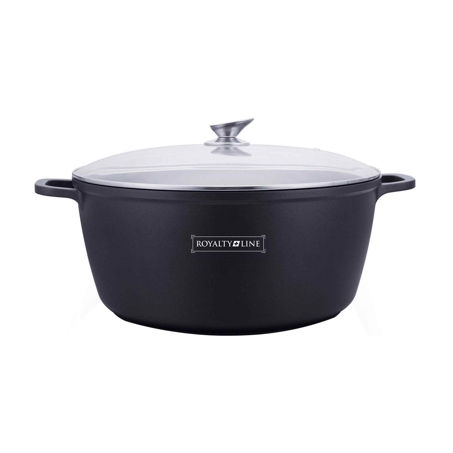 34 cm / 4,8L Breite Kasserolle mit Marmor-Antihaftbeschichtung