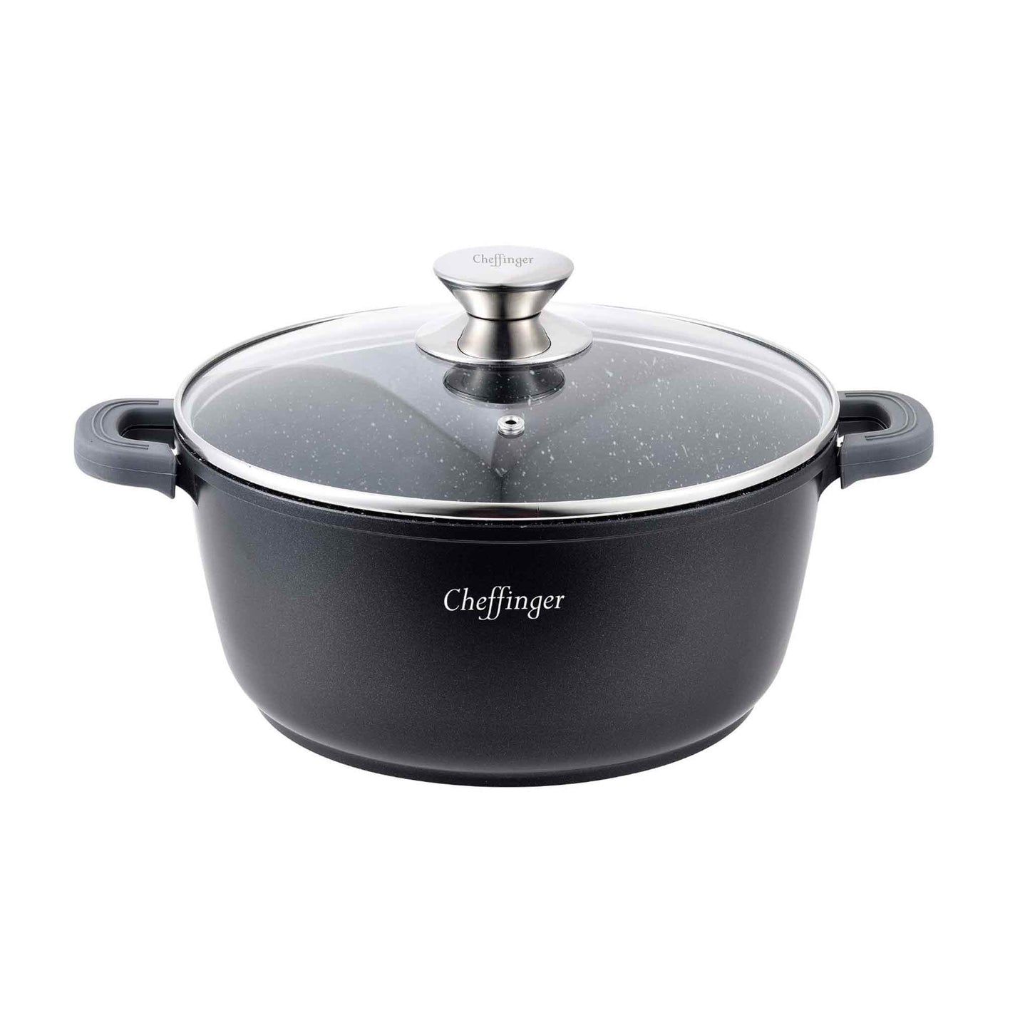 Cheffinger Cooking Schmortopf mit Deckel 32 cm Für alle Herdarten geeignet DC32