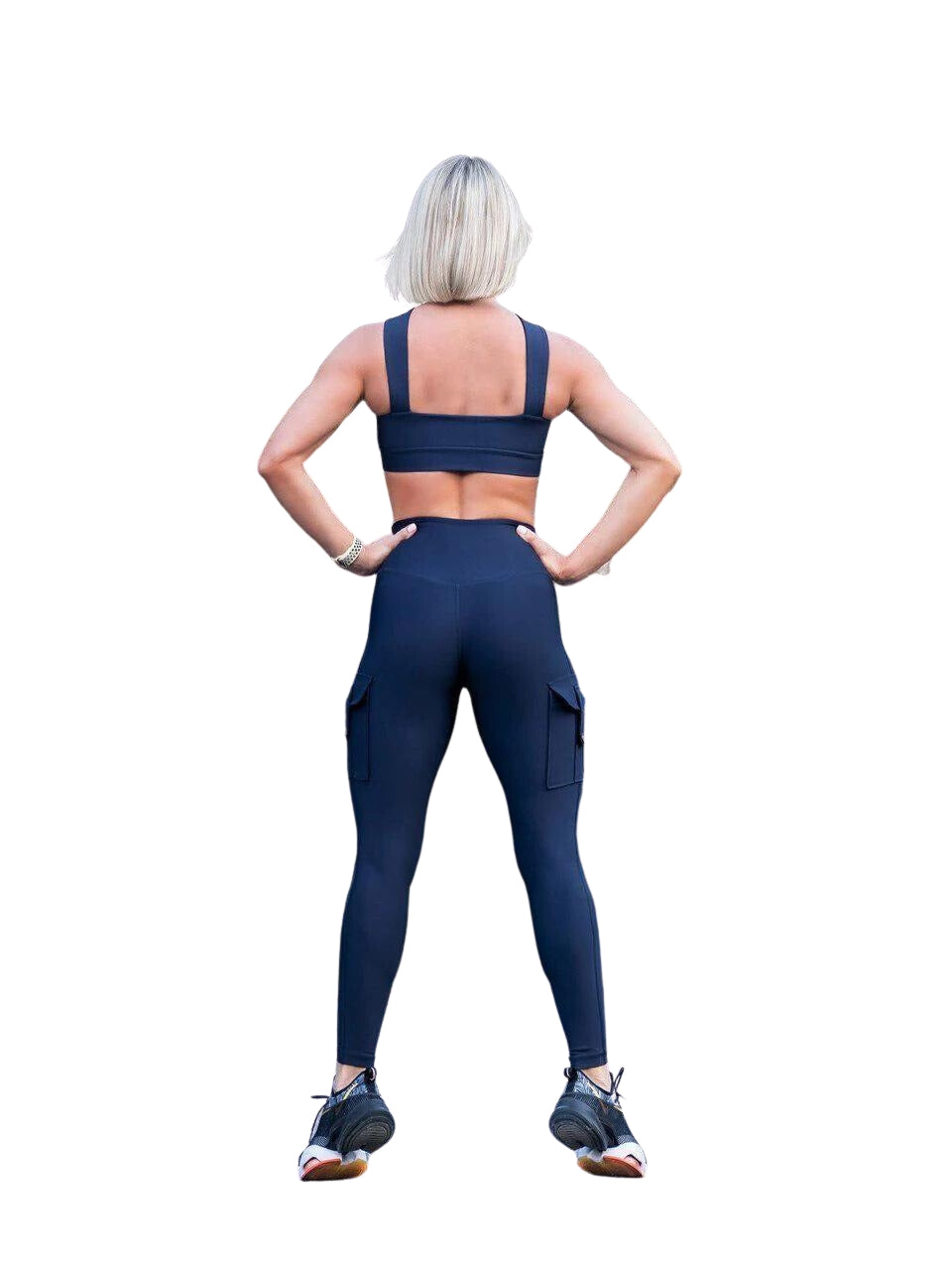 1141 Leggings mit Taschen in Navy Blau