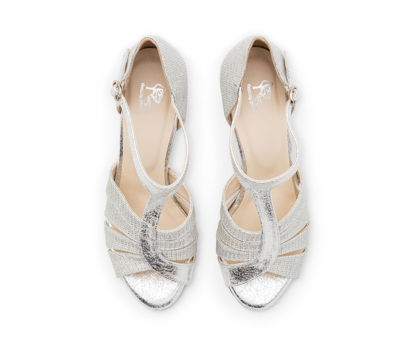 Glow Twinkle Tanzschuhe in Silber Glitter