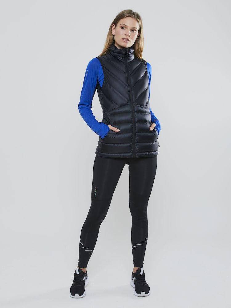 Warme Daunen Weste / Gilet für Damen - Warm gefüttert - wirbe-welt.shop