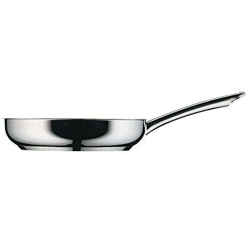 WMF Profi Bratpfanne 28 cm Induktion, Edelstahlpfanne unbeschichtet, Cromargan Edelstahl, backofenfest