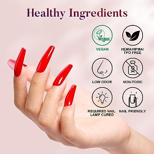 AIMEILI Base Coat Top Coat UV LED Gel Nagellack Gellack Unterlack & Überlack Set Nägel Maniküre Kit 2×10ml
