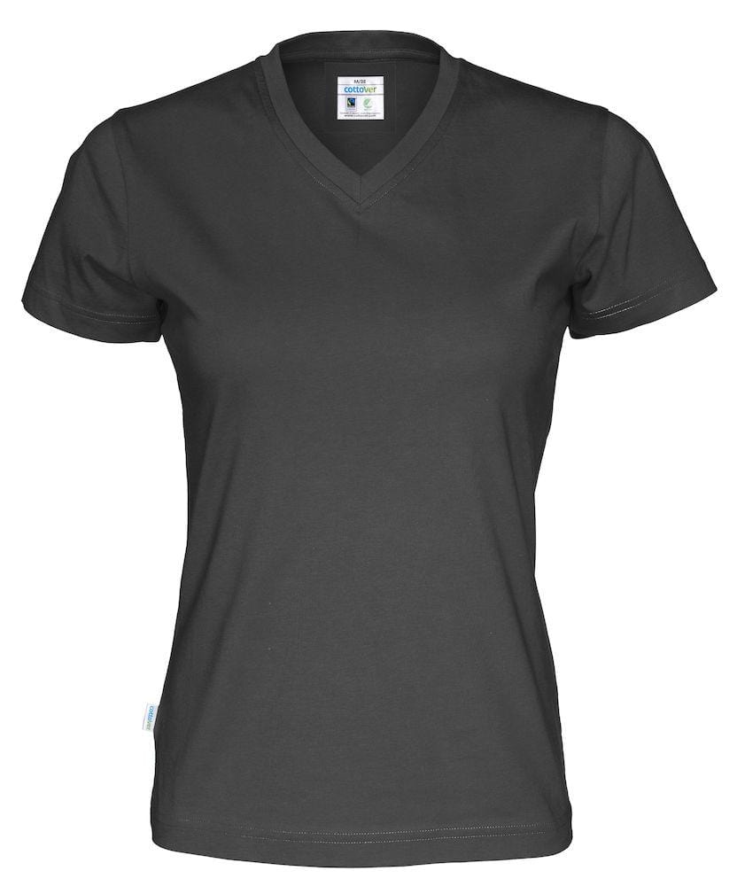 Cottover Damen T-Shirt mit V-Kragen, aus Fairtrade Baumwolle - wirbe-welt.shop