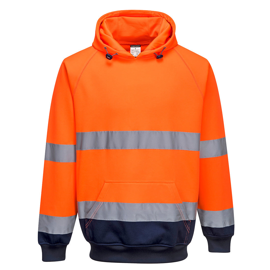 Zweifarbiges Kapuzen-Sweatshirt