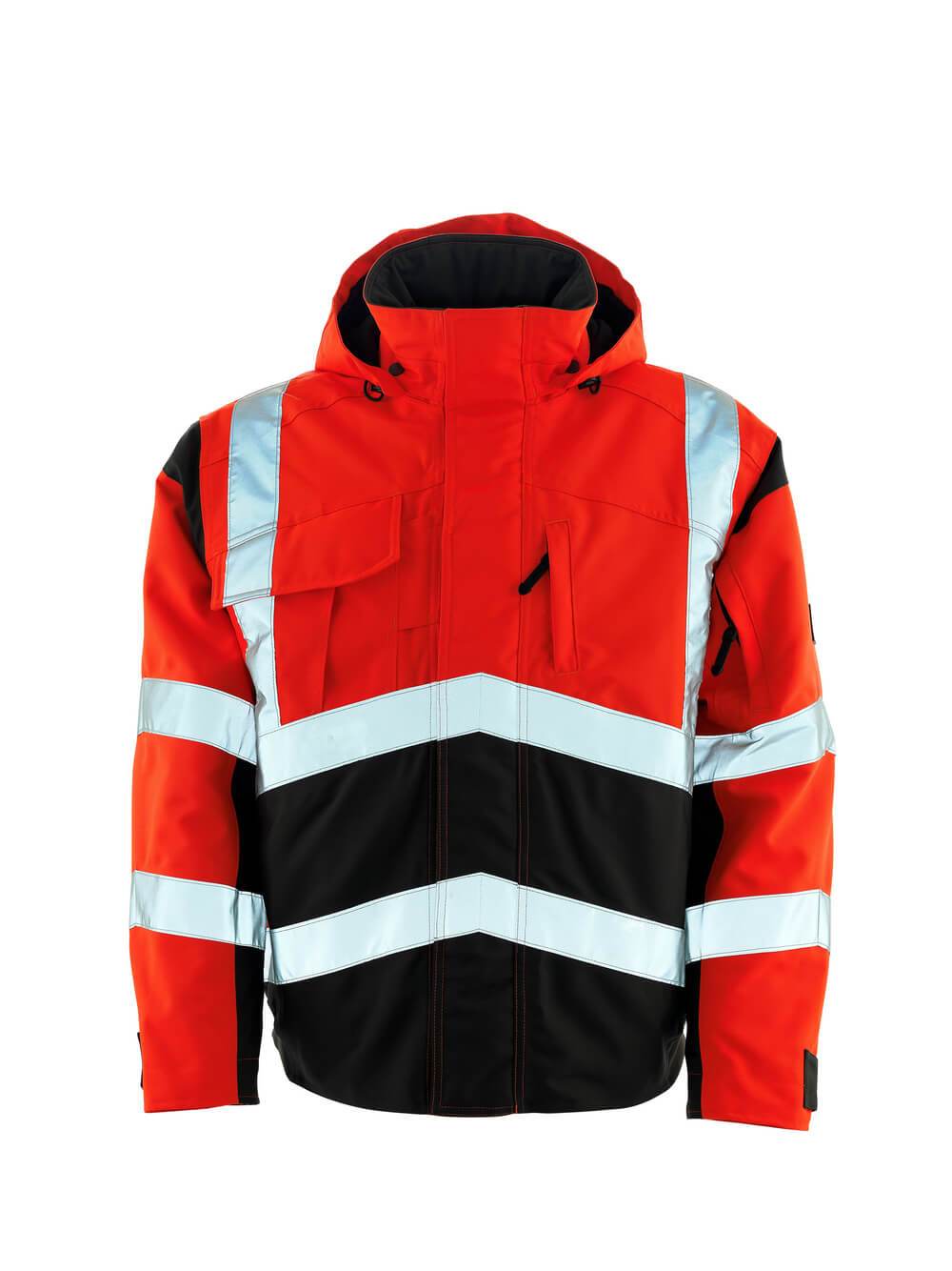 Hochwertige Warnschutzjacke mit Reflektoren Marke Mascot - wirbe-welt.shop