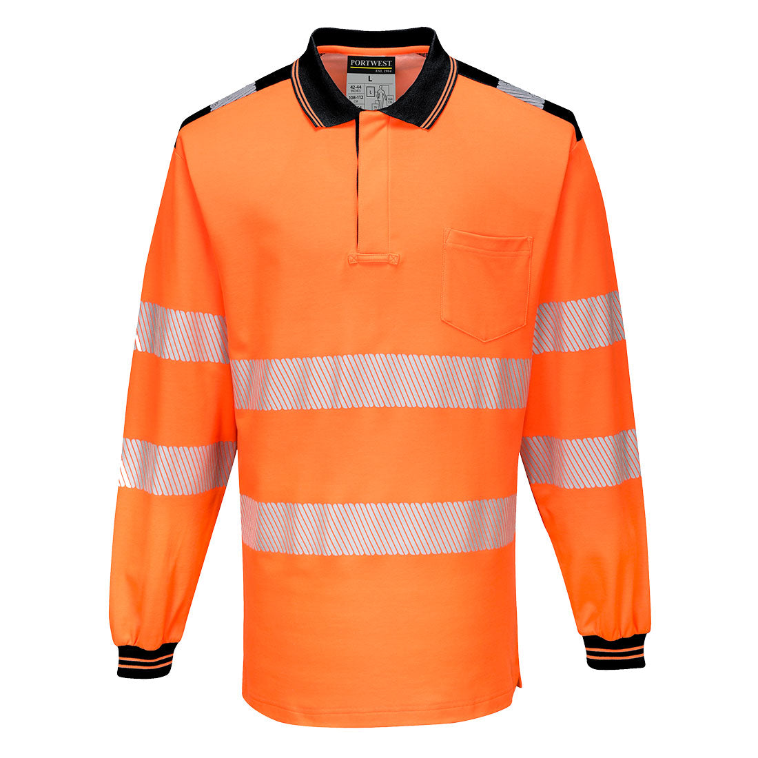 PW3 Hi-Vis Polo-Shirt, langarm