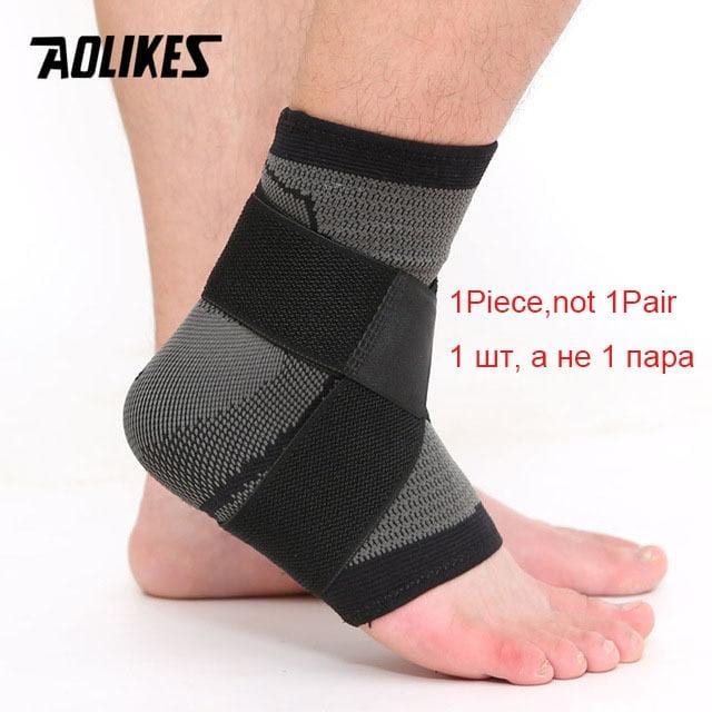 AOLIKES 1 PC Sports Ankle Brace Compression Strap Sleeves Support 3D Weave Elastic Bandage Foot Protective Gear Gym Fitness - wirbe-welt.shop