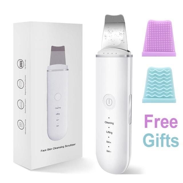 Ultrasonic Skin Scrubber Vibration Face Spatula Blackhead Remover Facial Scrubber Shovel Clean Cavitation Peeling Facial Lifting - wirbe-welt.shop