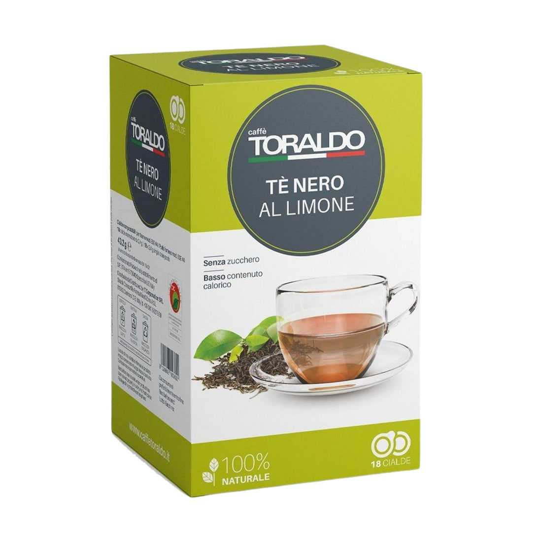 Toraldo Té nero al Limone Toraldo PAD (Pads) – Belebender Schwarztee mit Limone