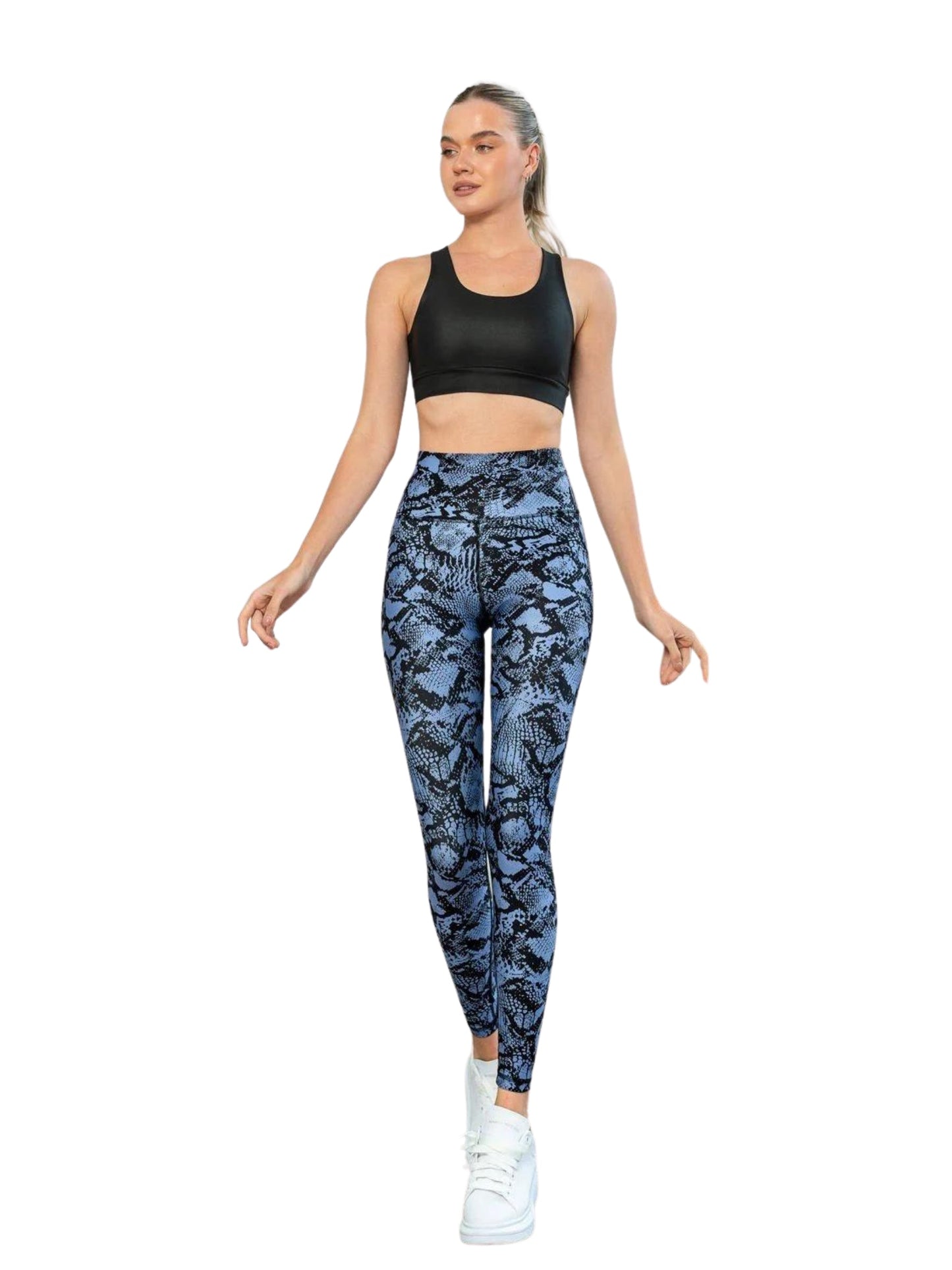 422 Extra High Waist Leggings in blau-schwarz