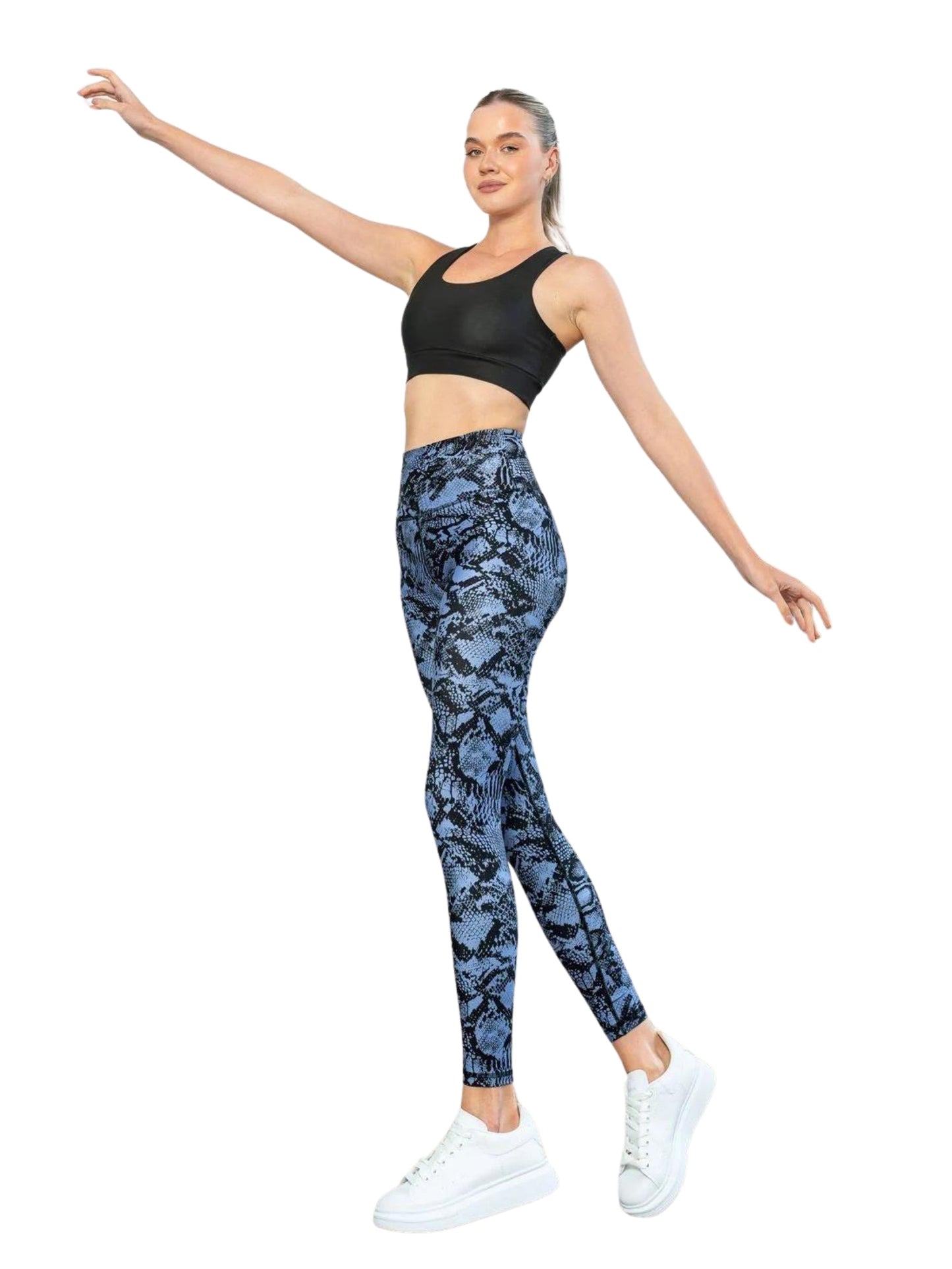422 Extra High Waist Leggings in blau-schwarz