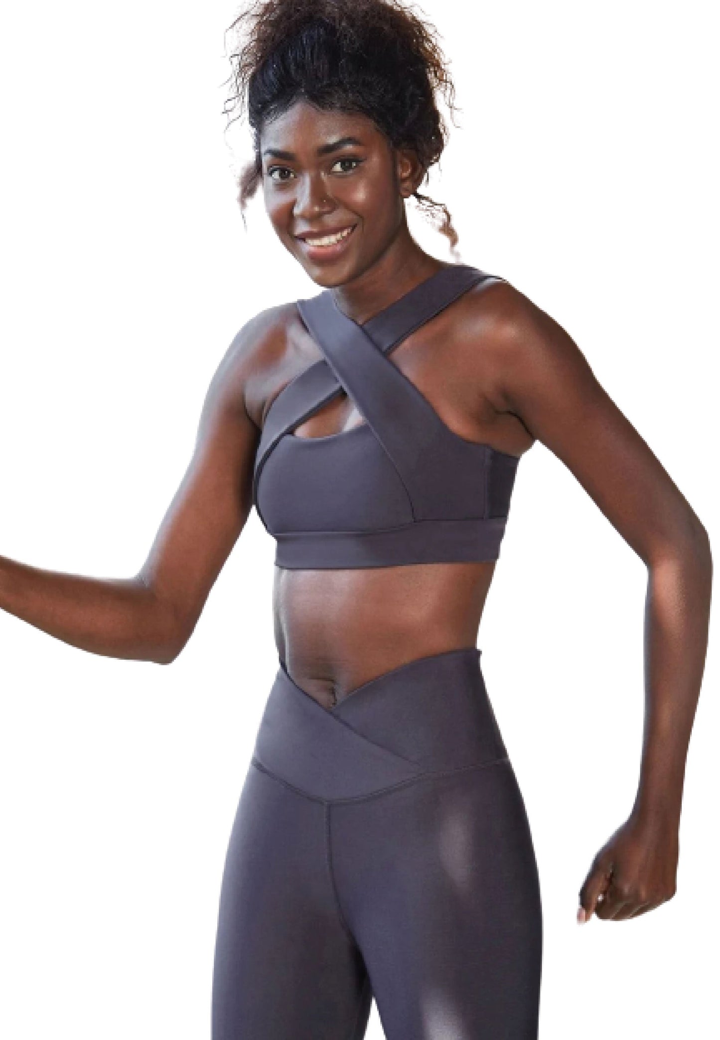206 Decoltée Sport Bra in Antrazit