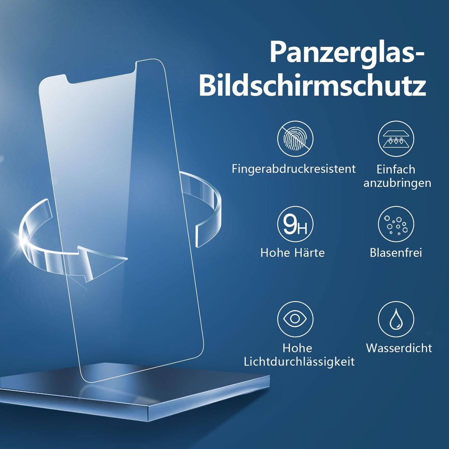 NEW'C 2 Stück, Panzer Schutz Glas für iPhone 11 und iPhone XR, Frei von Kratzern, 9H Härte, HD Displayschutzfolie, 0.33mm Ultra-klar, Ultrabeständig
