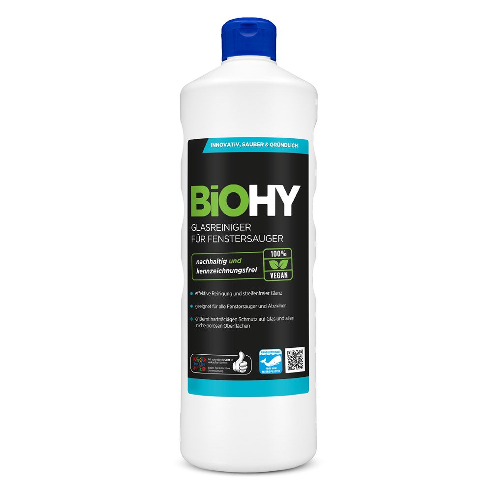 BiOHY Glasreiniger für Fenstersauger 1 Liter