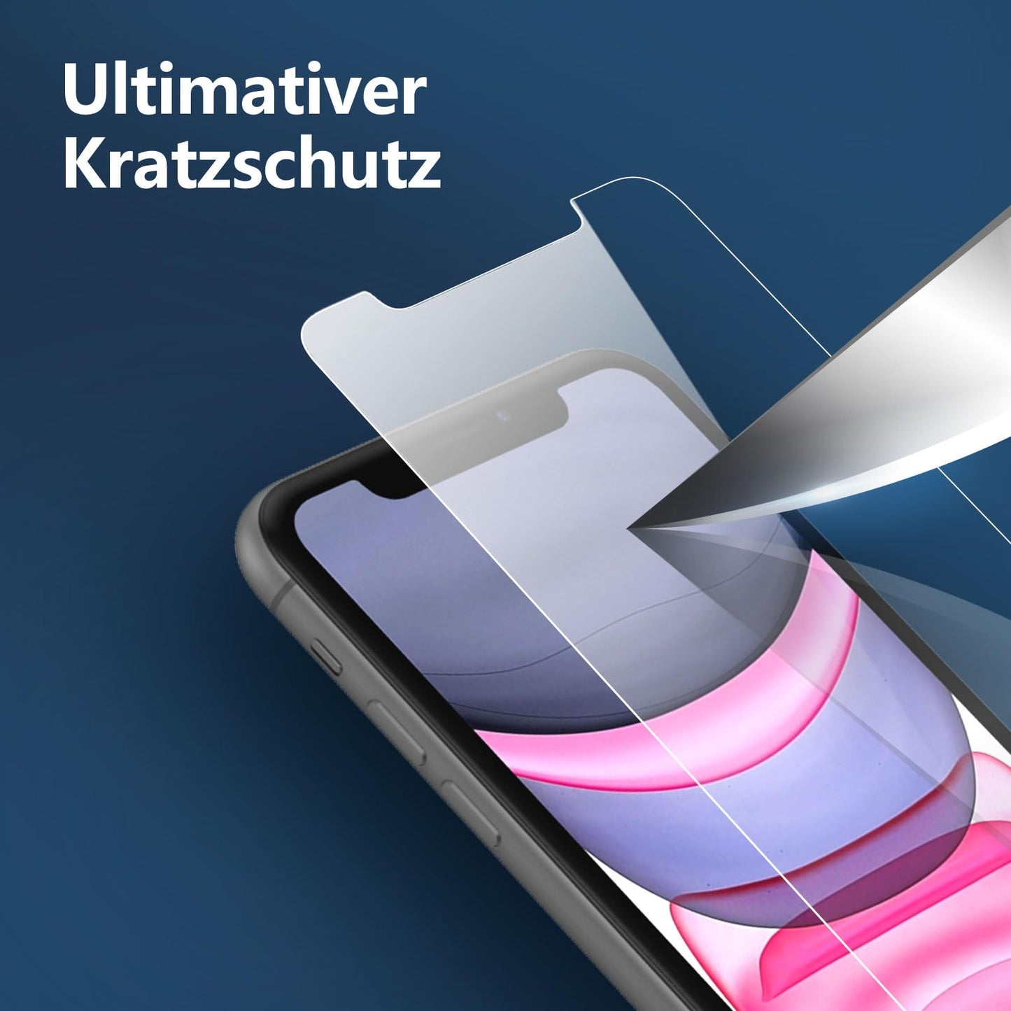 NEW'C 2 Stück, Panzer Schutz Glas für iPhone 11 und iPhone XR, Frei von Kratzern, 9H Härte, HD Displayschutzfolie, 0.33mm Ultra-klar, Ultrabeständig