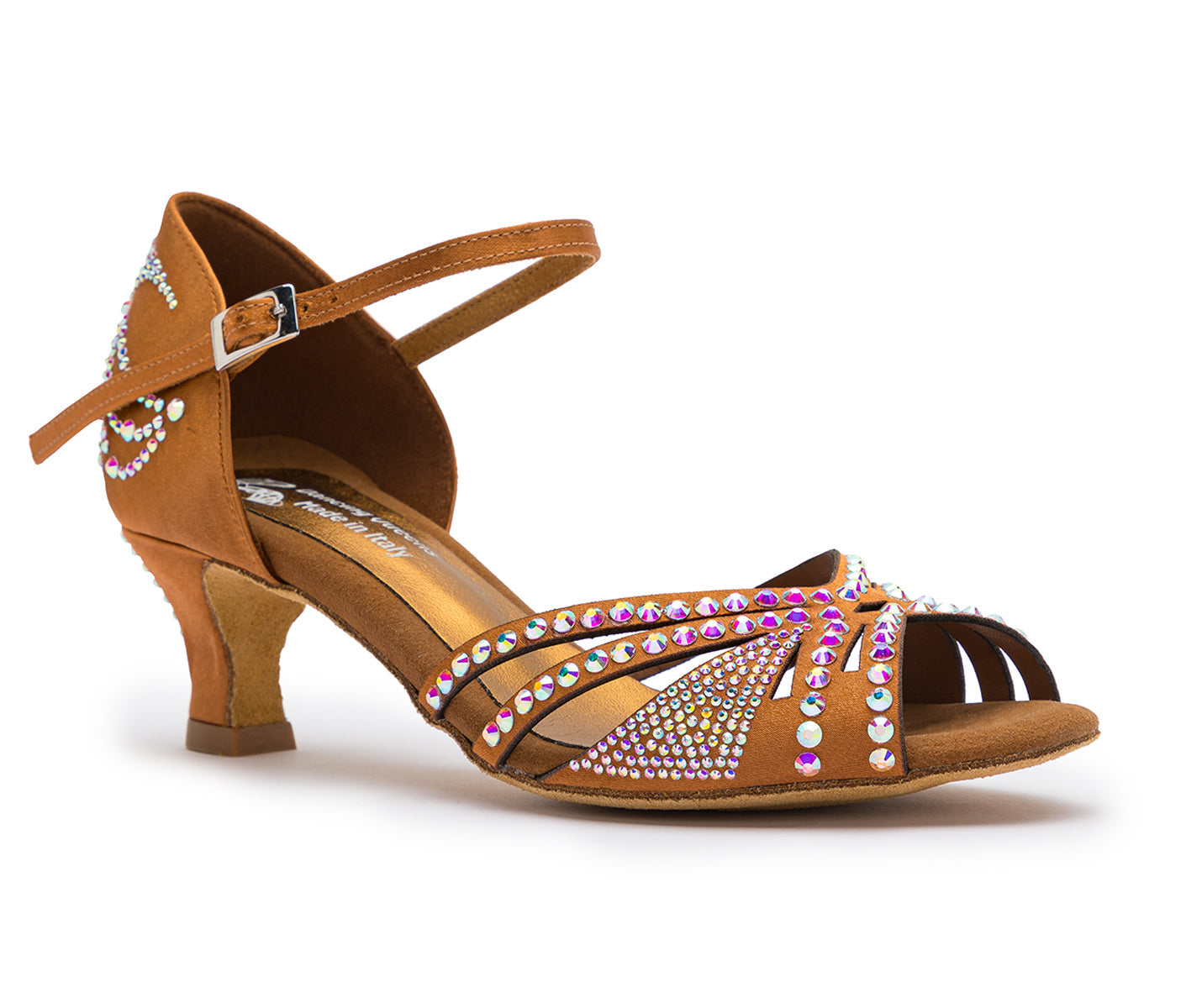 Sparkle Shine Tanzschuhe in Bronze Satin
