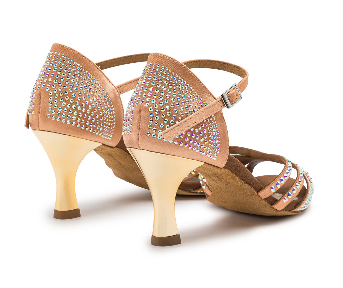 Sparkle Shine Tanzschuhe in Nude Satin