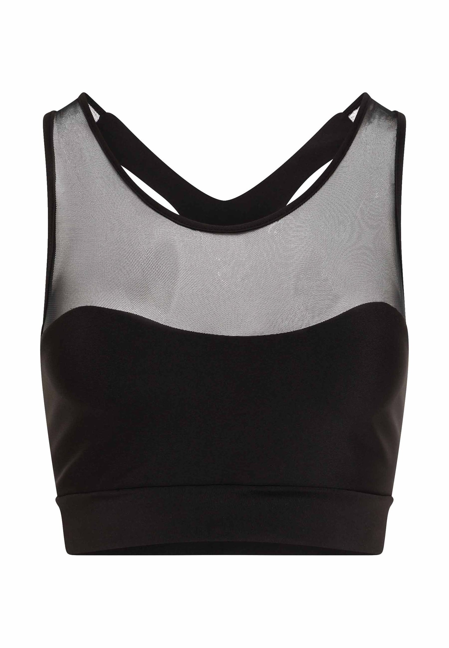199 Spor Bra Tulle in Schwarz