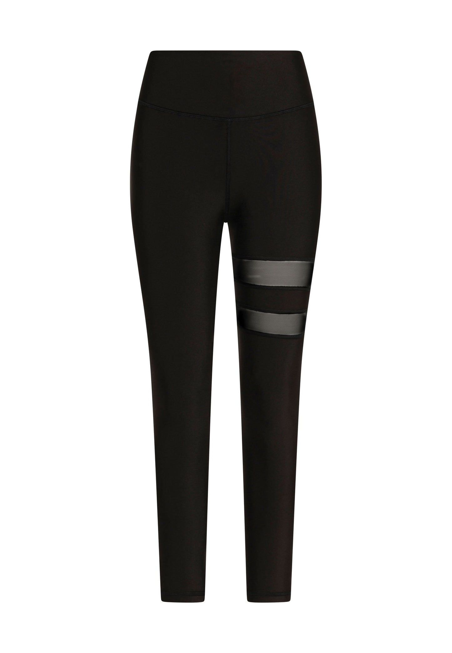 913 Tulle Detailed Sport Leggings in Schwarz