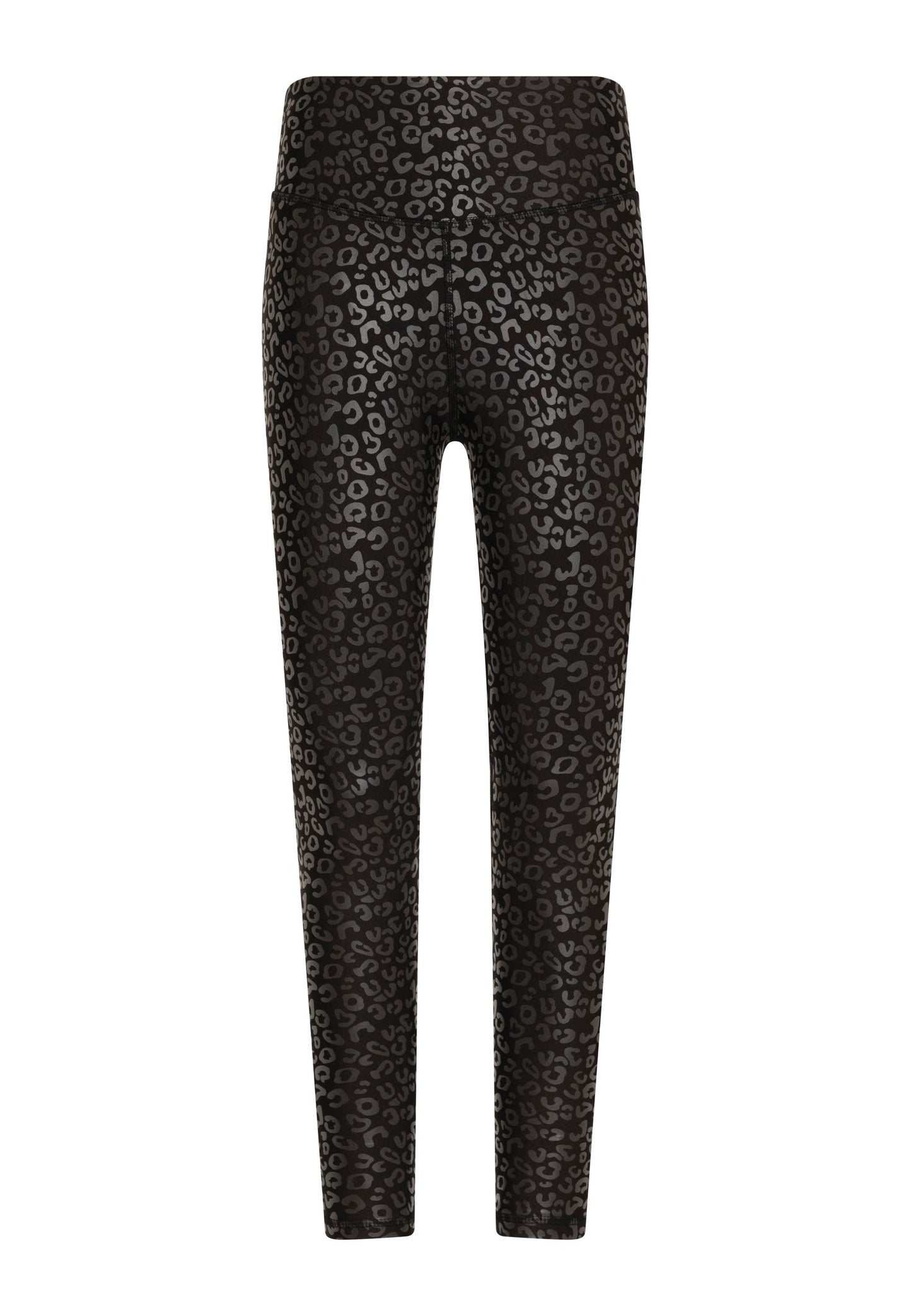 1150 Leather Look Leggings in Schwarz & Silber