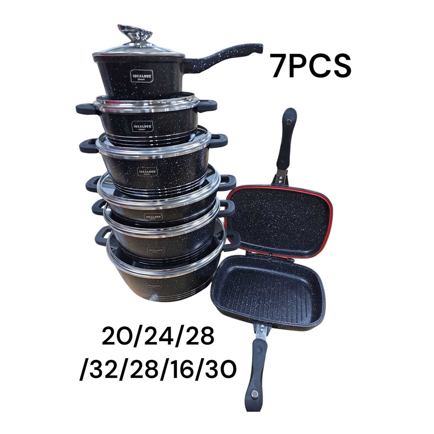 Dieses hochwertige 7er-Set Kochtöpfe ist ideal für den täglichen Gebrauch in der Küche. Gefertigt aus robustem Material, sorgt es für eine gleichmäßige Wärmeverteilung und energiesparendes Kochen. Die Töpfe sind mit praktischen Deckeln ausgestattet und eignen sich für verschiedene Herdarten, einschließlich Induktion.

✅ Robuste Qualität für langlebige Nutzung
✅ Gleichmäßige Wärmeverteilung
✅ Inklusive passender Deckel
✅ Für alle Herdarten geeignet (auch Induktion)
✅ Perfekt für kleine und große Gerichte

Je