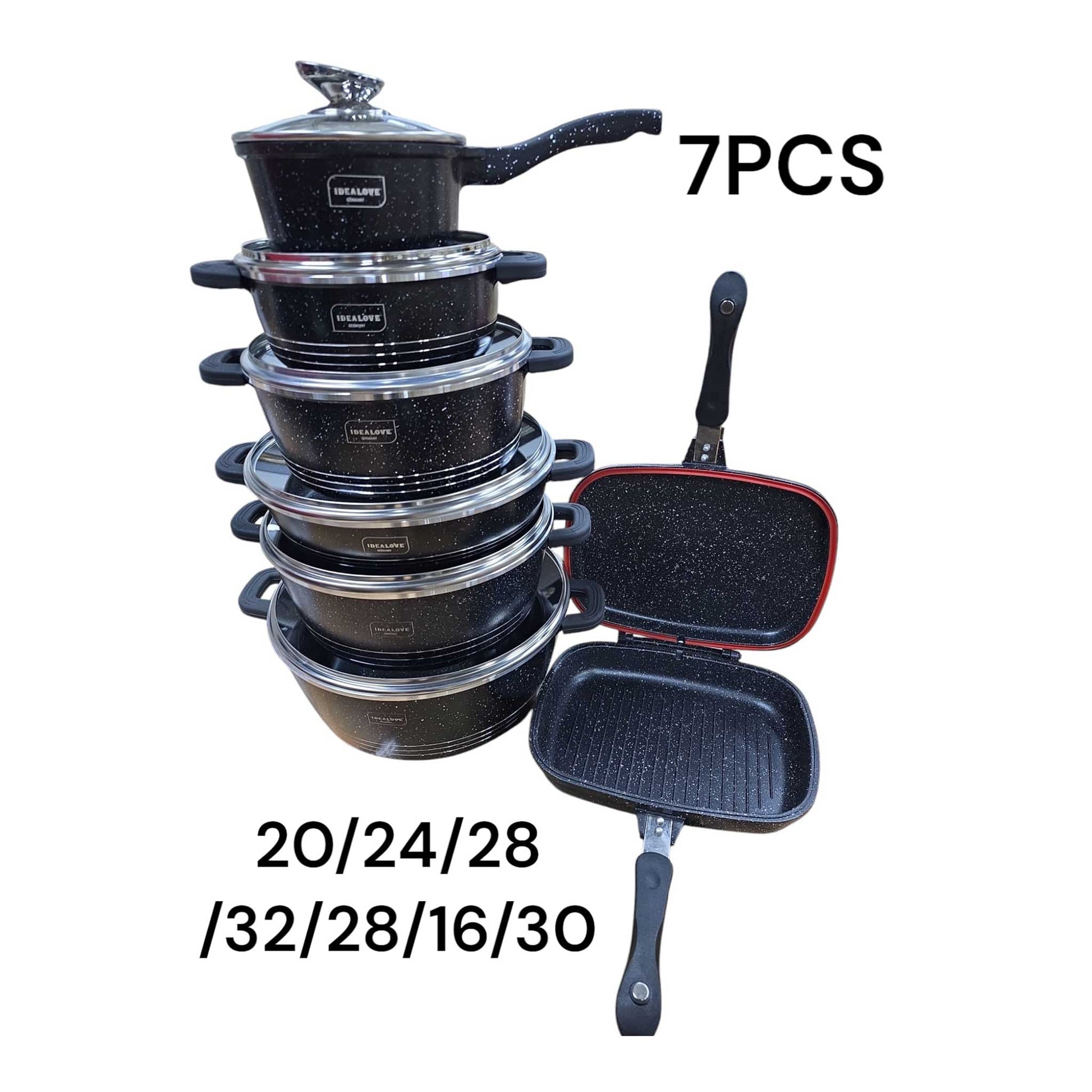 Dieses hochwertige 7er-Set Kochtöpfe ist ideal für den täglichen Gebrauch in der Küche. Gefertigt aus robustem Material, sorgt es für eine gleichmäßige Wärmeverteilung und energiesparendes Kochen. Die Töpfe sind mit praktischen Deckeln ausgestattet und eignen sich für verschiedene Herdarten, einschließlich Induktion.

✅ Robuste Qualität für langlebige Nutzung
✅ Gleichmäßige Wärmeverteilung
✅ Inklusive passender Deckel
✅ Für alle Herdarten geeignet (auch Induktion)
✅ Perfekt für kleine und große Gerichte

Je