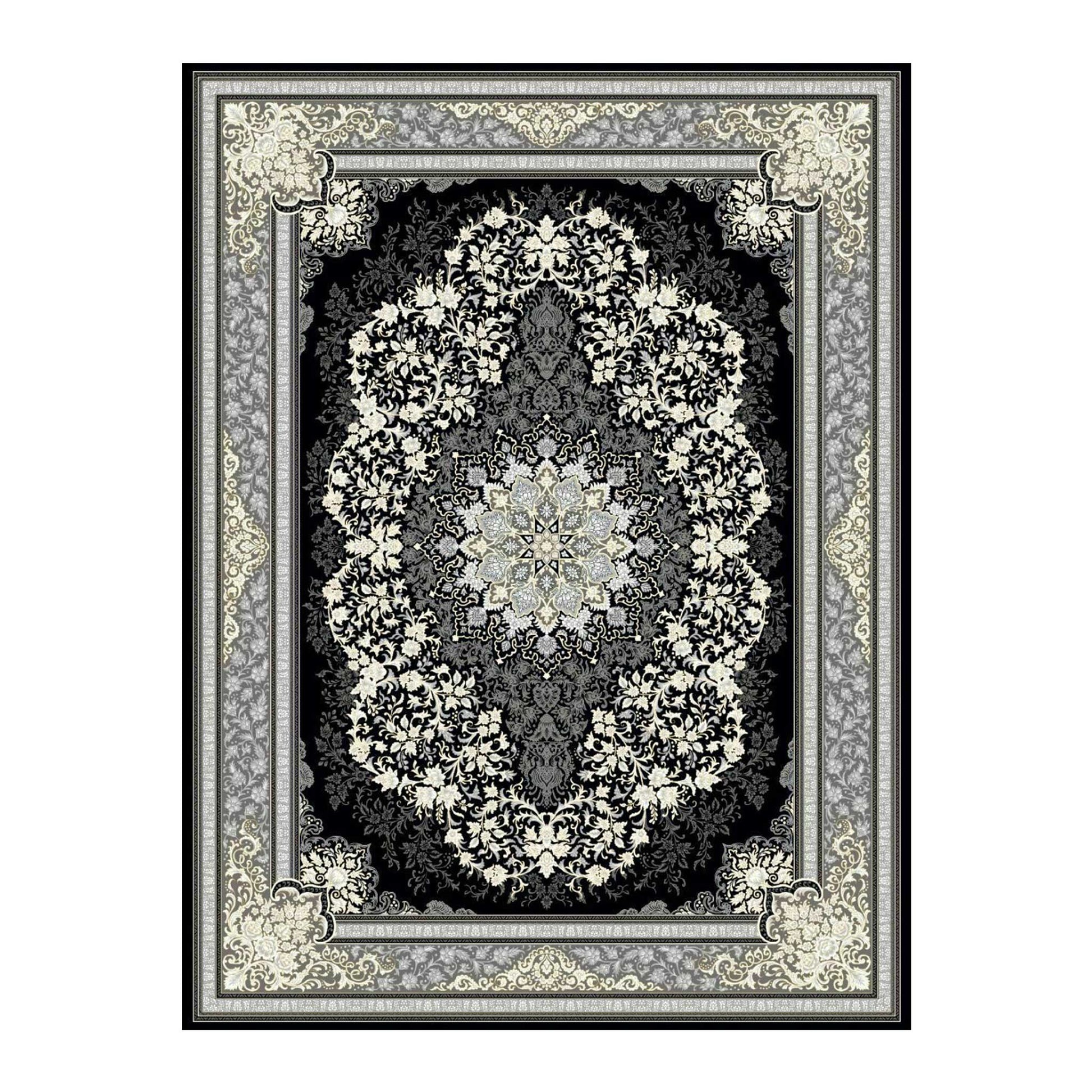 Authentischer Perserteppich-700 Shana, Maschinell Gewebte Eleganz mit Traditionellem Iranischem Design