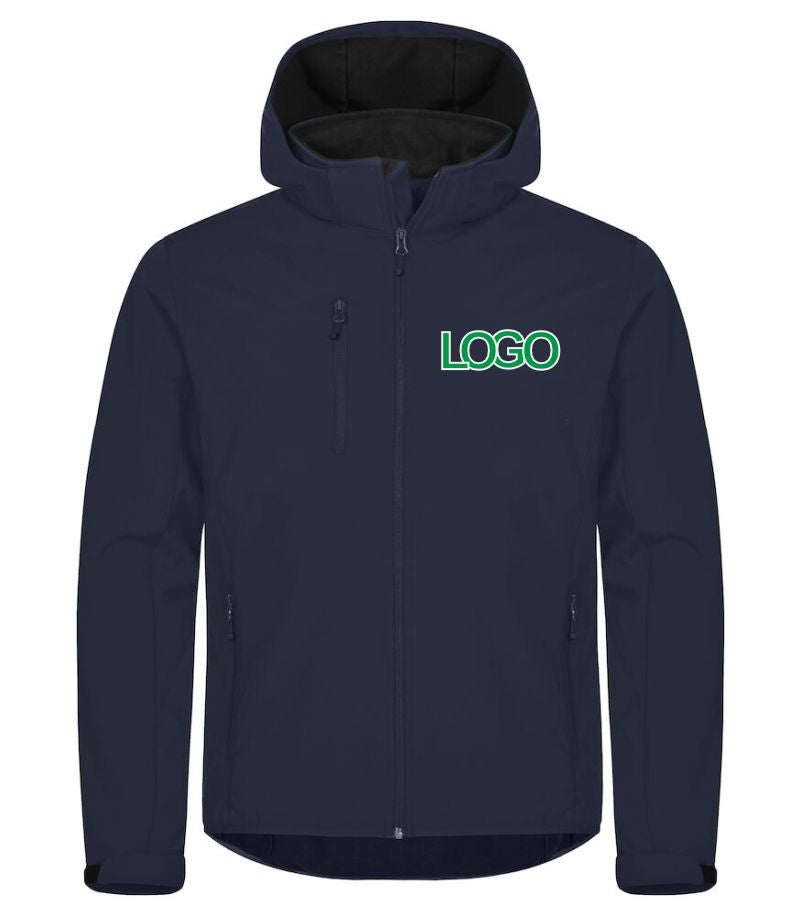 ClassicSoftshellHoody-SoftshelljackefuerHerren20200912-580_classicsoftshellhoody_darknavy. Hier kann man sehen, wie und an welche stelle Logo angebracht werden kann