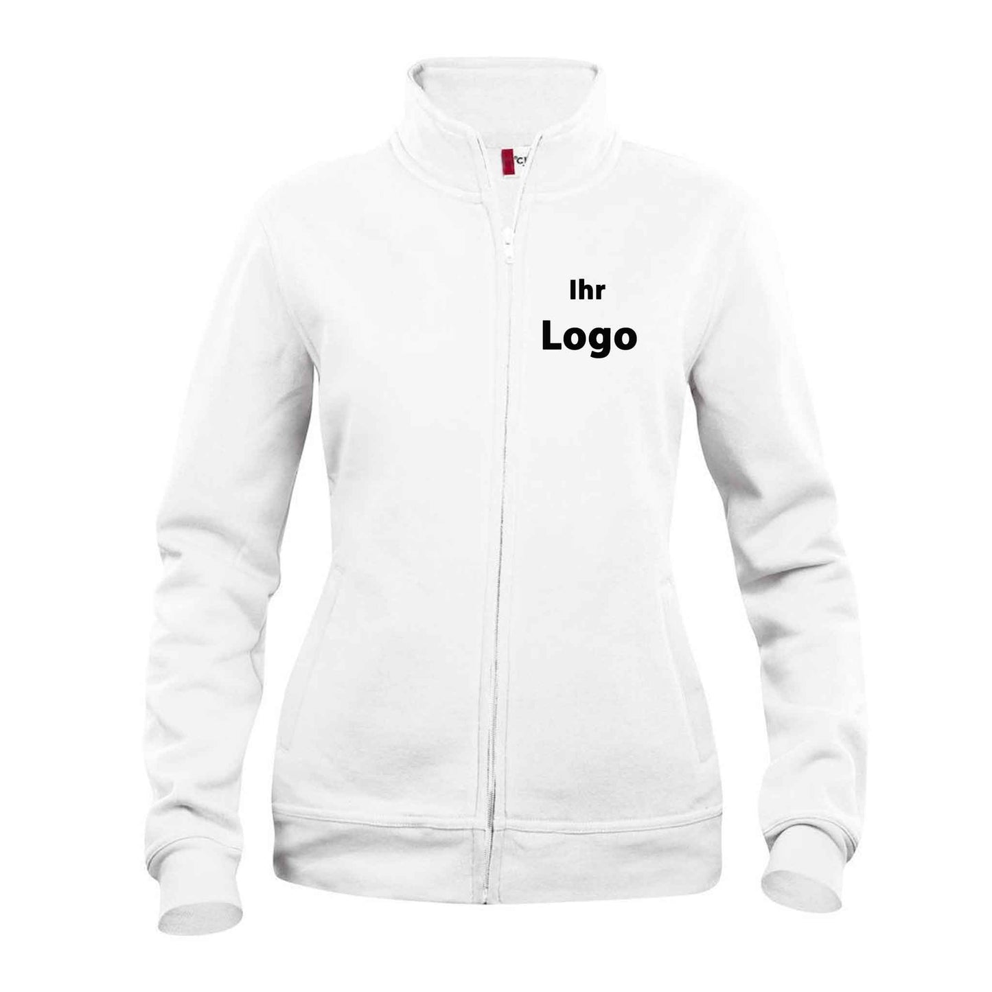 Clique Damen Sweatjacke 'Basic Cardigan Ladies' mit Stehkragen - individuell mit Firmenlogo bedrucken oder besticken lassen