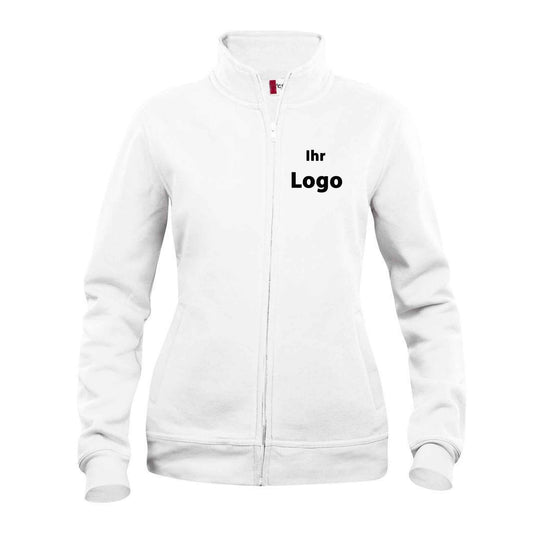 Clique Damen Sweatjacke 'Basic Cardigan Ladies' mit Stehkragen - individuell mit Firmenlogo bedrucken oder besticken lassen