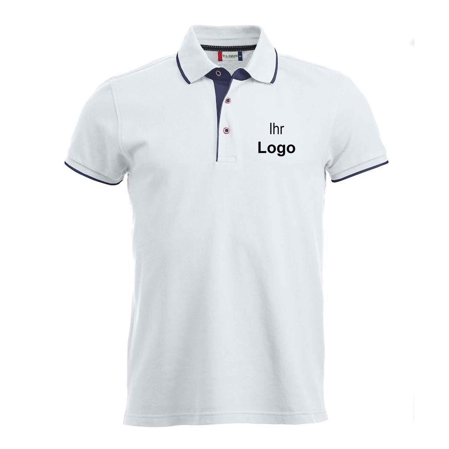 Clique Herren Poloshirt 'Seattle' mit Kontrastelementen