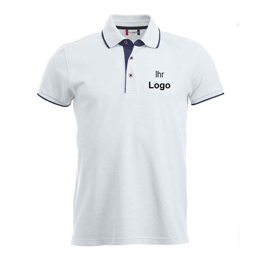Clique Herren Poloshirt 'Seattle' mit Kontrastelementen