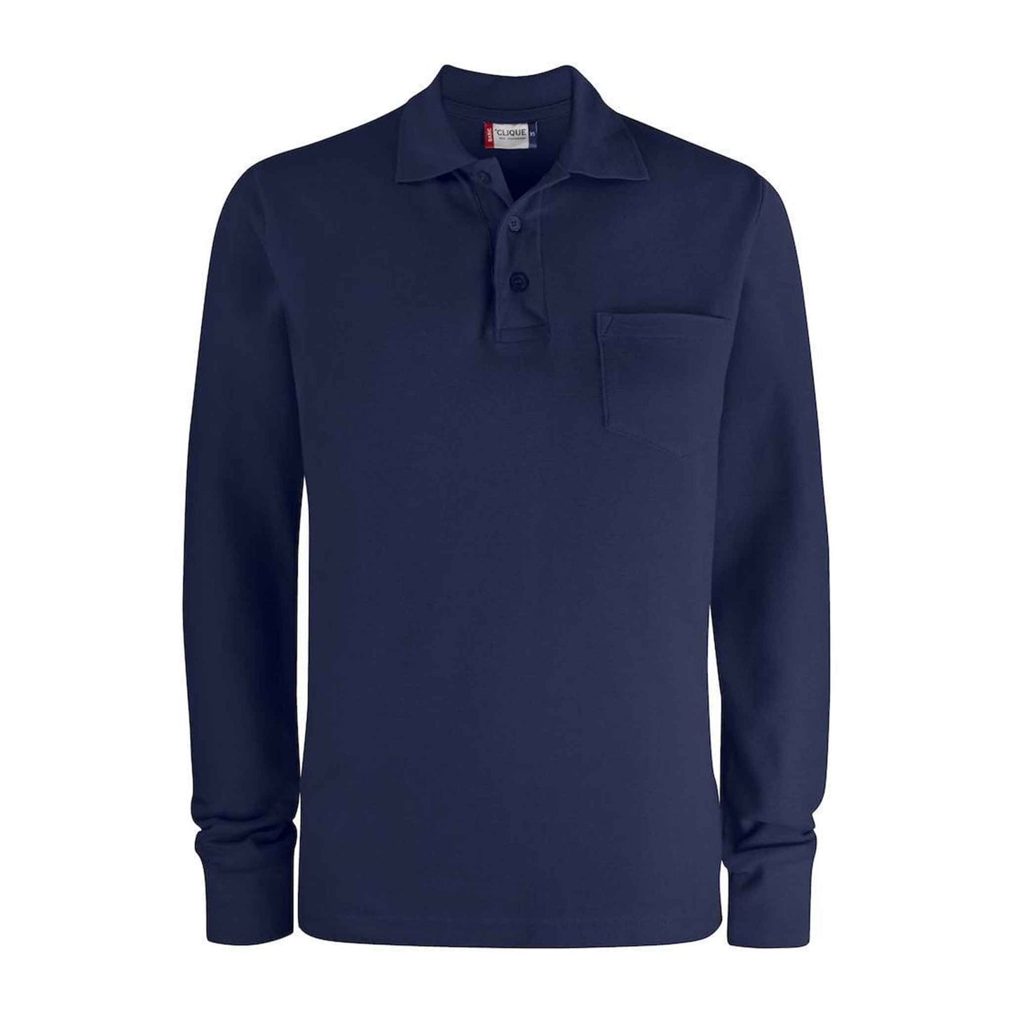 Clique Unisex Langarm Poloshirt-Basic Polo LS Pocket