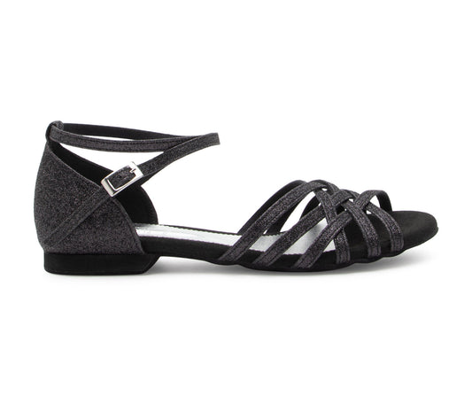Joy Tanzschuhe in Schwarz Glitter Mikrofaser