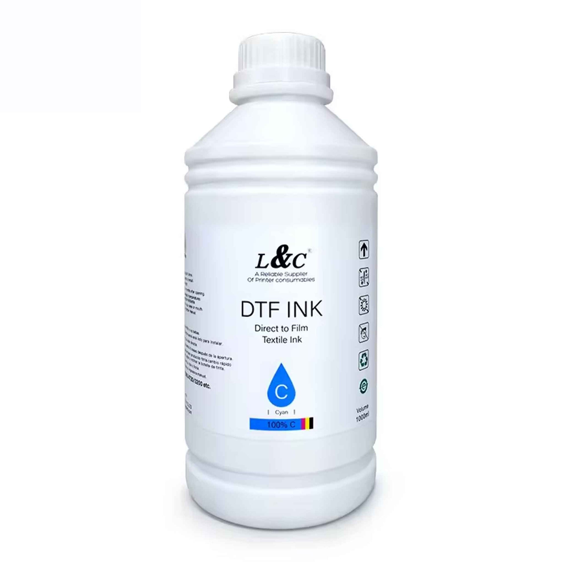 1000 ML DTF Transfer Tinte Cyan