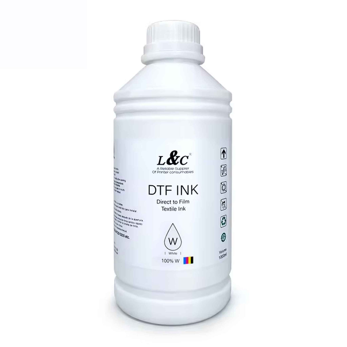 1000 ML DTF Transfer Tinte Weiss