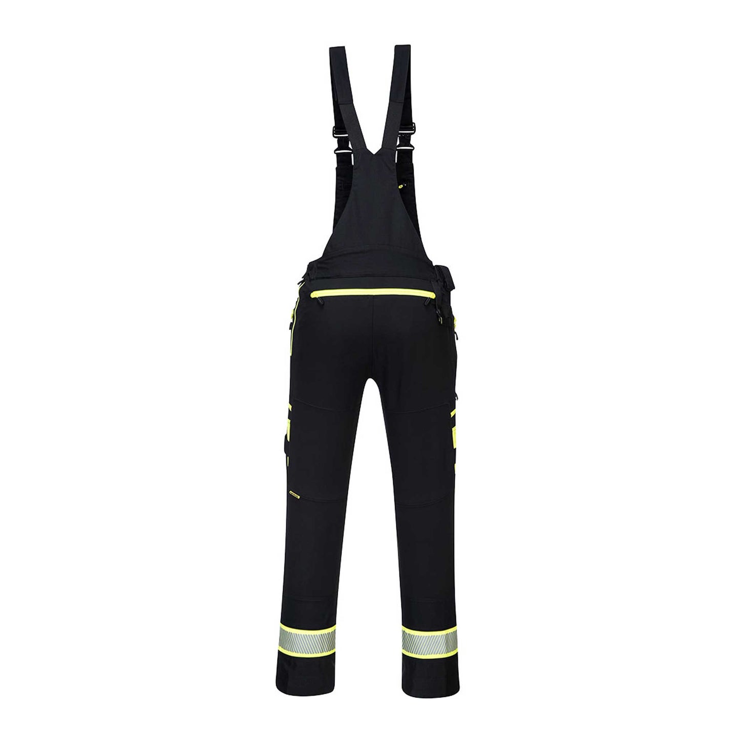 DX441 - DX4 Latzhose - Arbeitslatzhose schwarz hinten