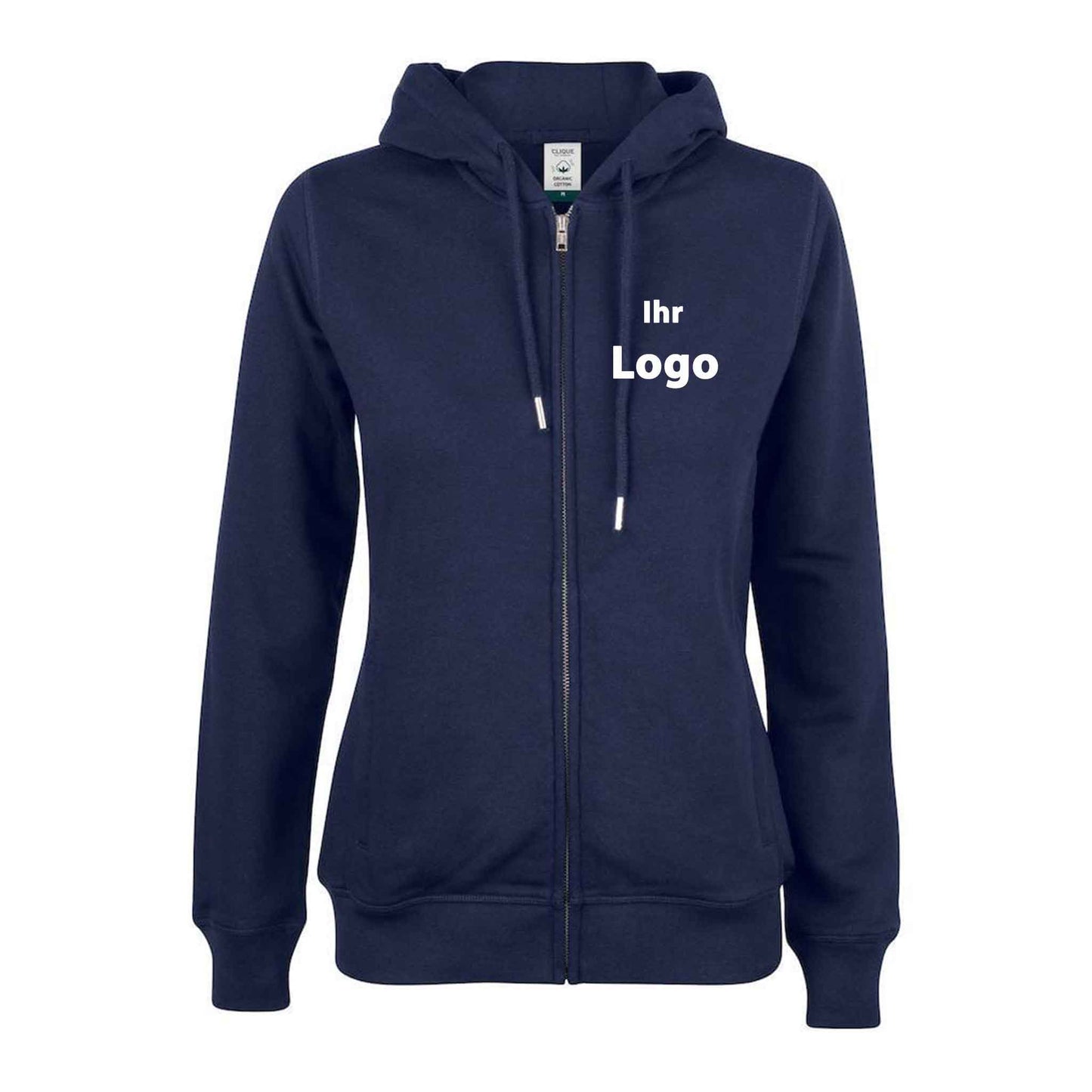 Hoodie für Damen-Premium Hoodie mit Reissverschluss