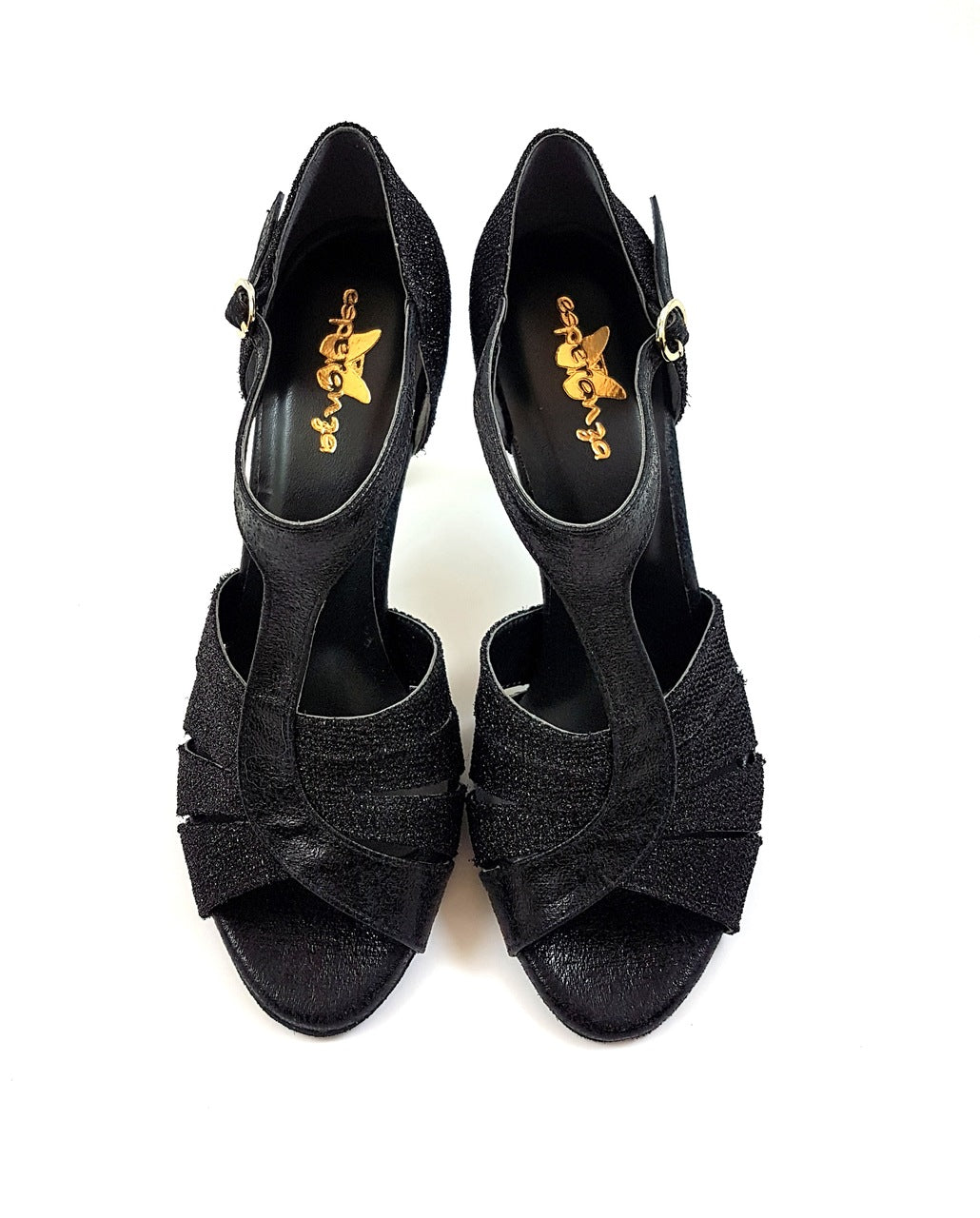 Glow Twinkle Tanzschuhe in Schwarz Glitter