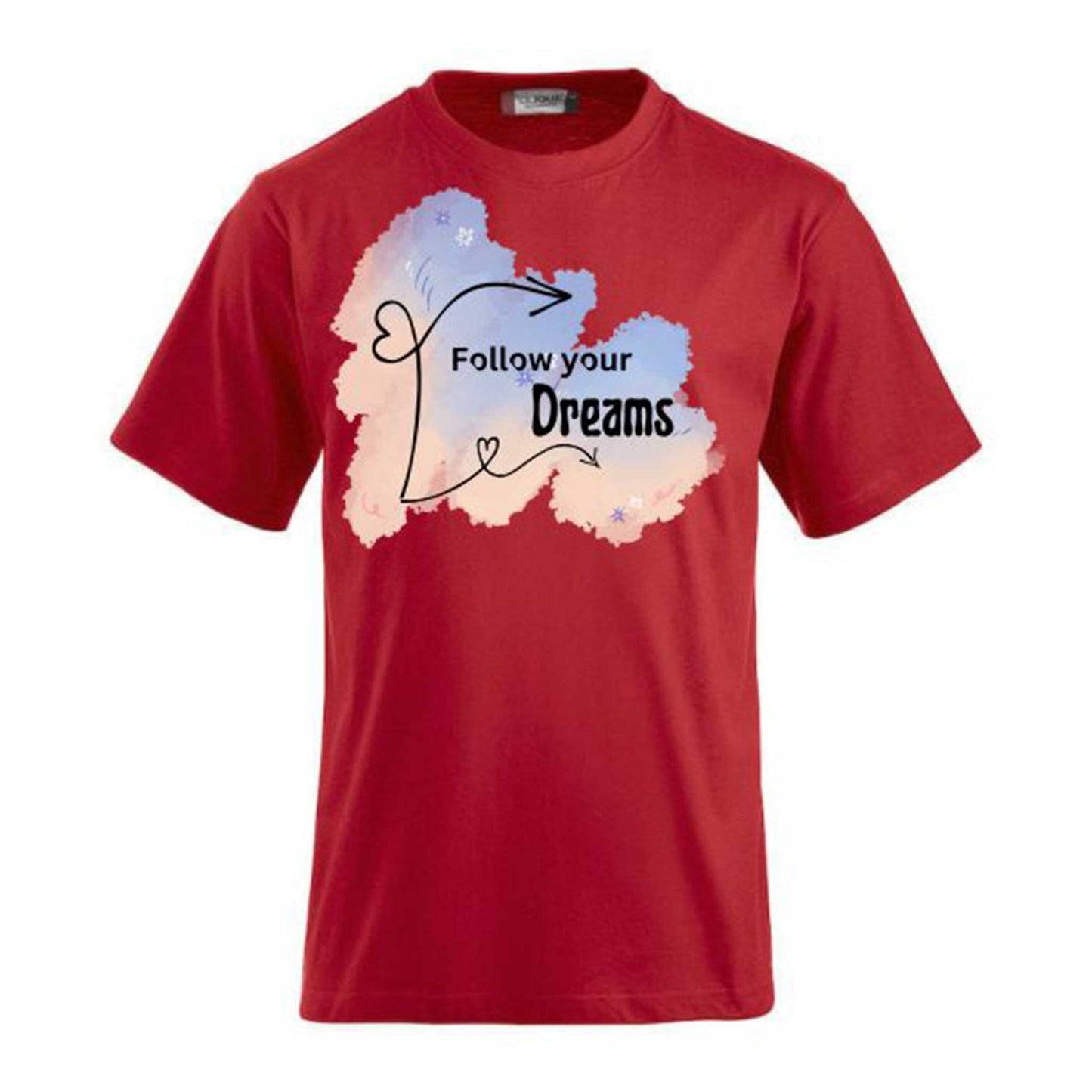 Funshirt mit Spruch ‚Follow Your Dreams