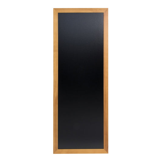 Securit® Wandkreidetafel "Long", Holzrahmen Hellbraun, 56x150cm, Outdoor