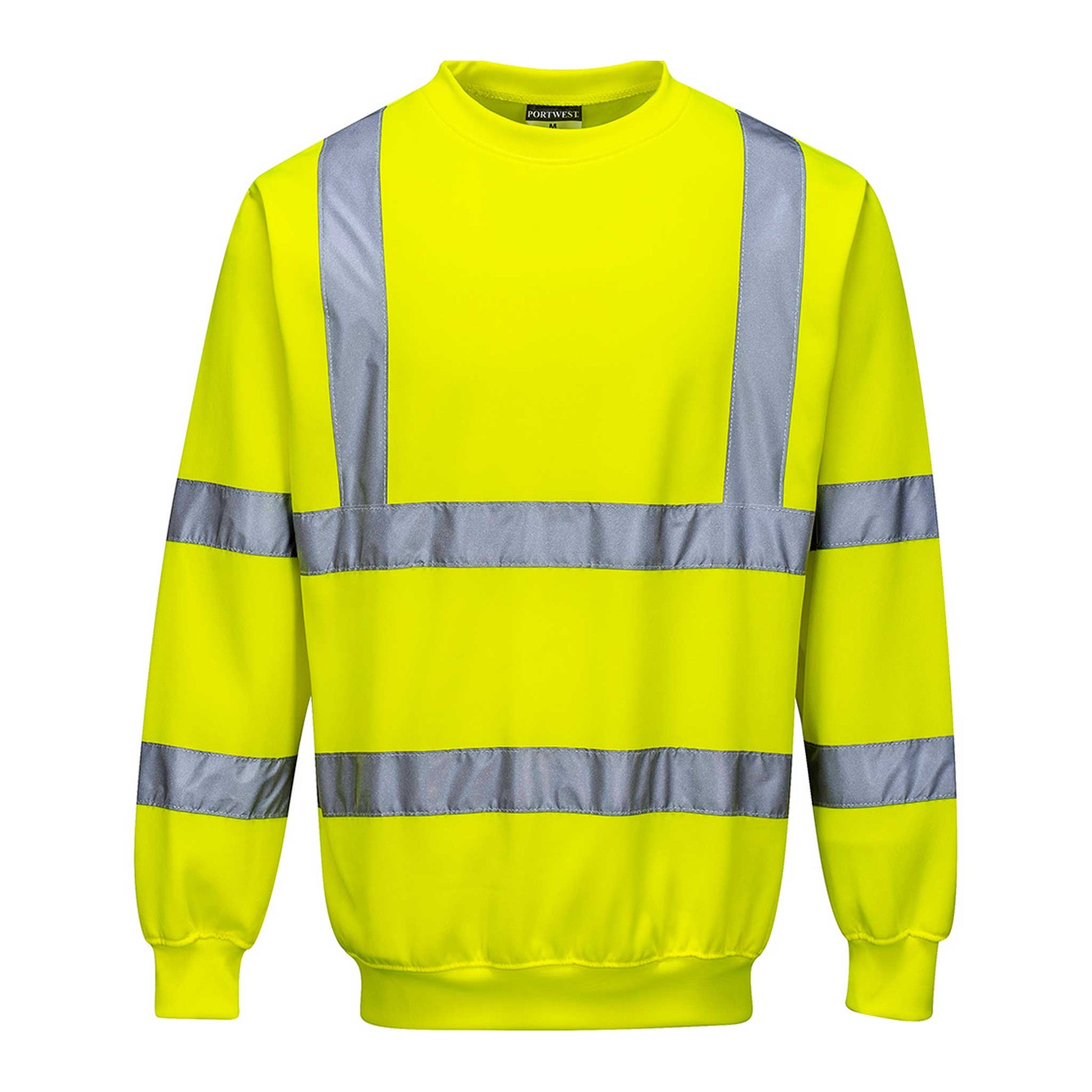 Orange-Warnschutz-Sweatshirt--B303--Warnschutz-Sweatshirt