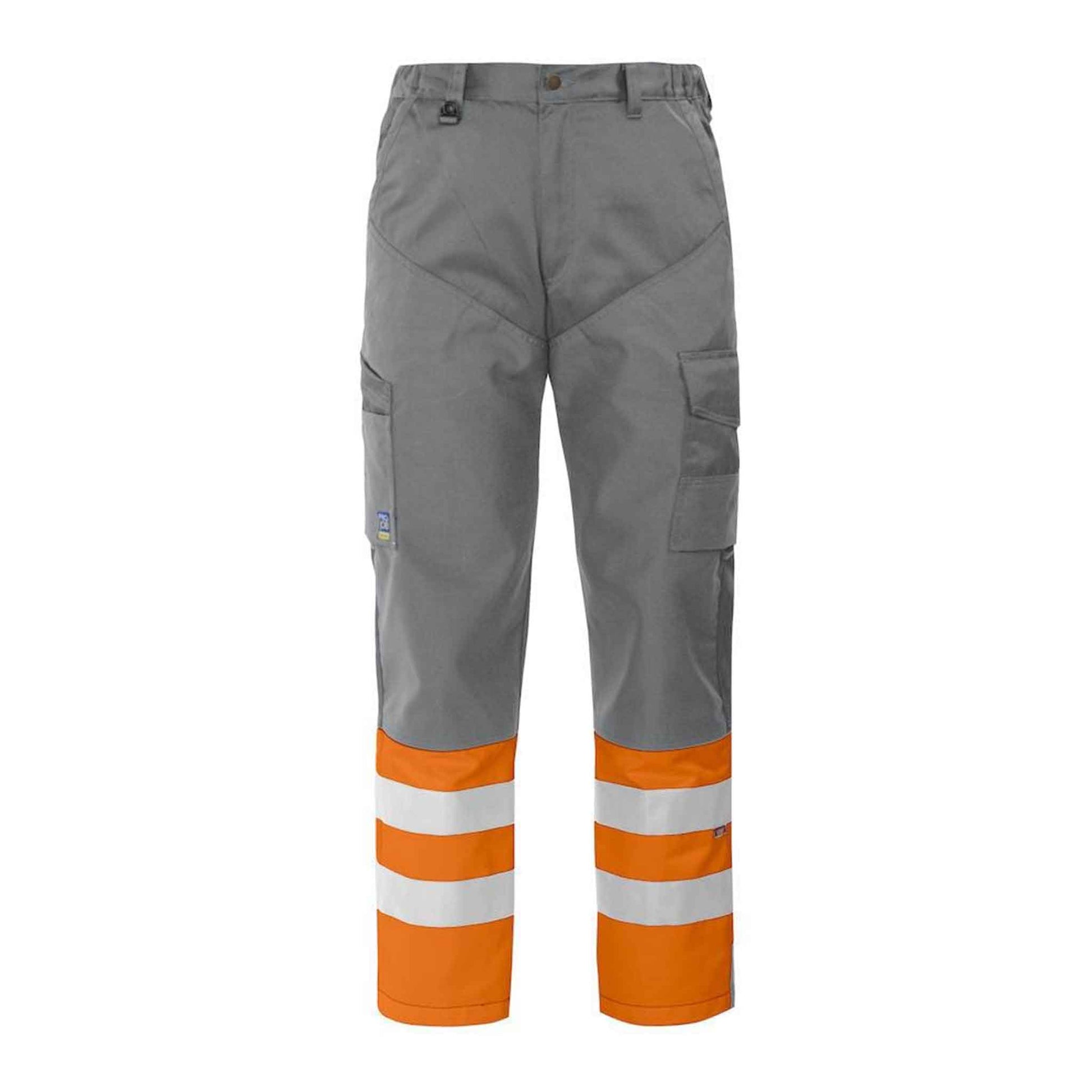 Gerade geschnittene Warnschutzhose in Stretchmaterial