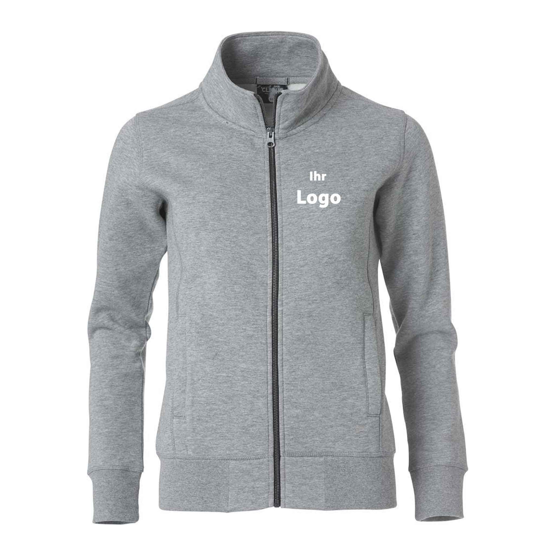 Clique Damen Sweat Jacke Mit Stehkragen 'Classic Cardigan Ladies'