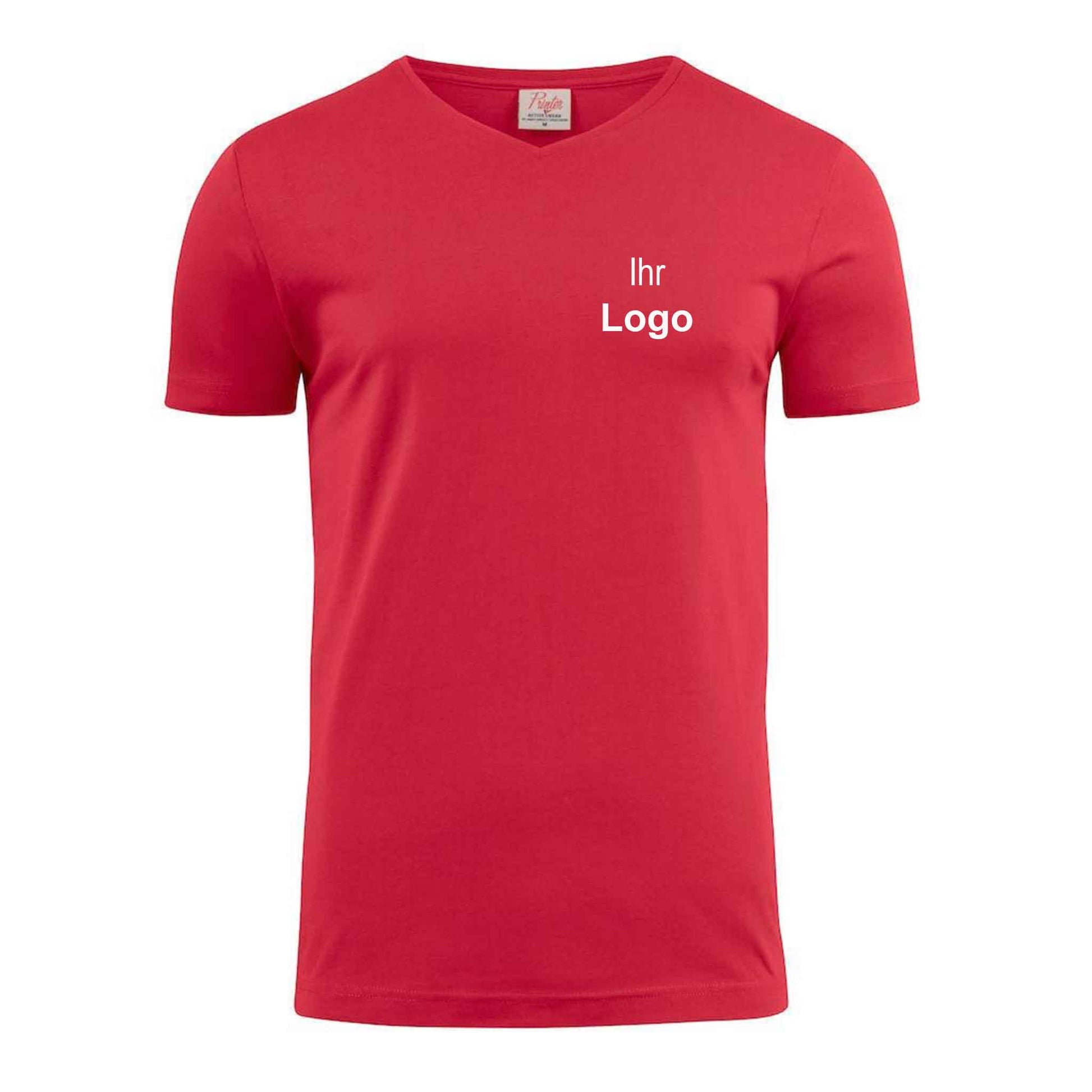 Herren T-Shirt bedrucken oder besticken-Heavy V-Neck