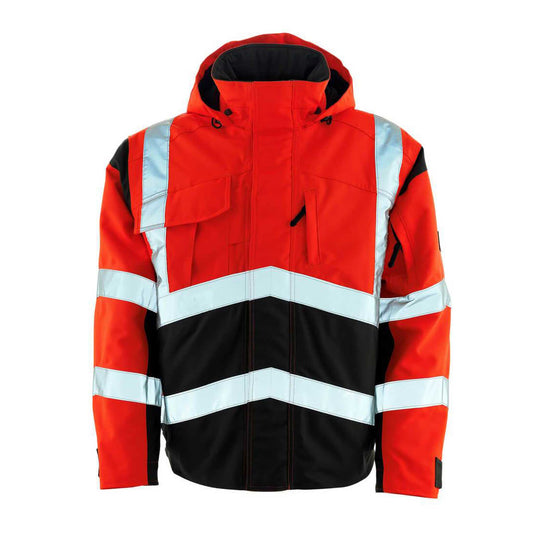 Hochwertige Warnschutzjacke mit Reflektoren Marke Mascot