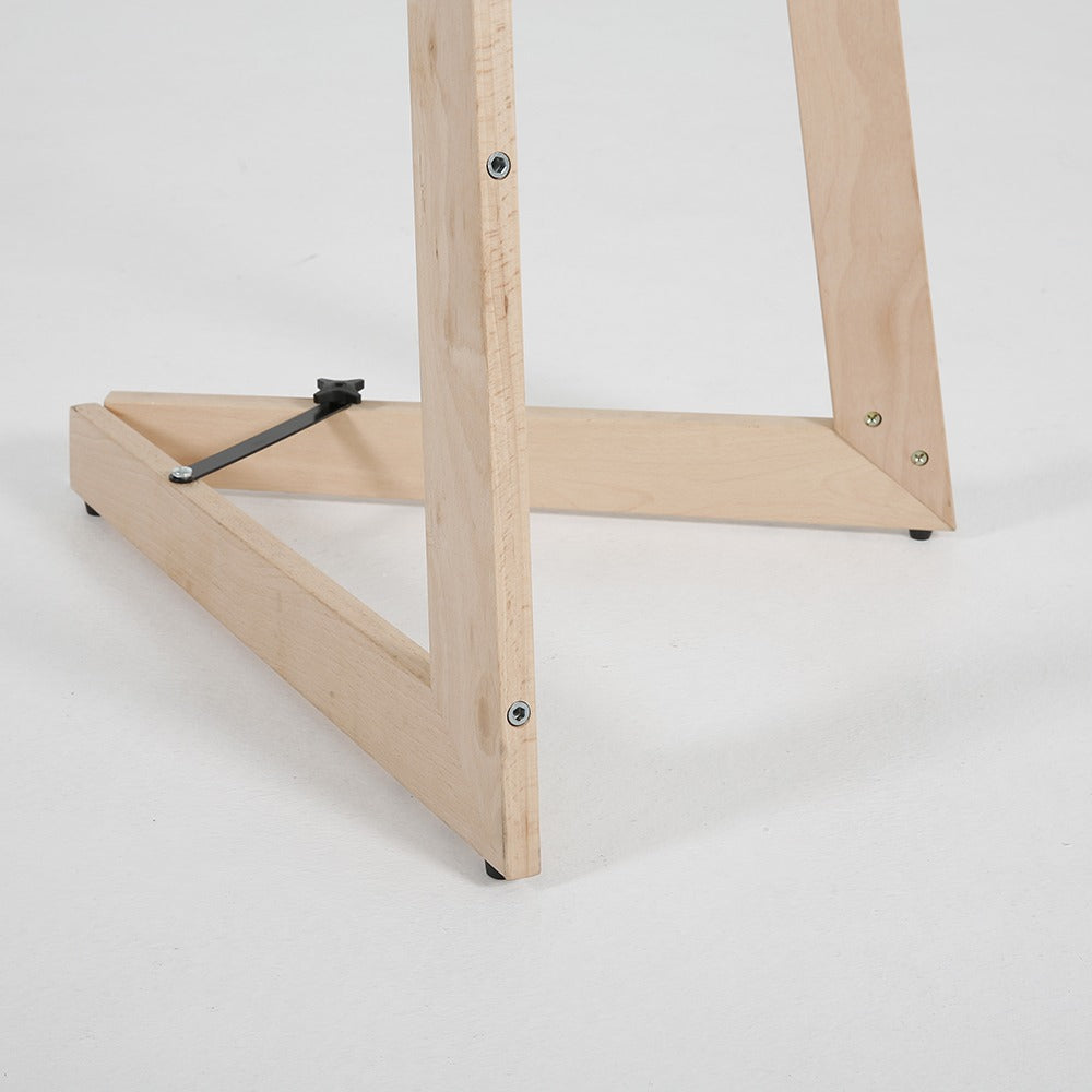 Mobile Staffelei Holz aus Buchenholz, 150cm, Natur