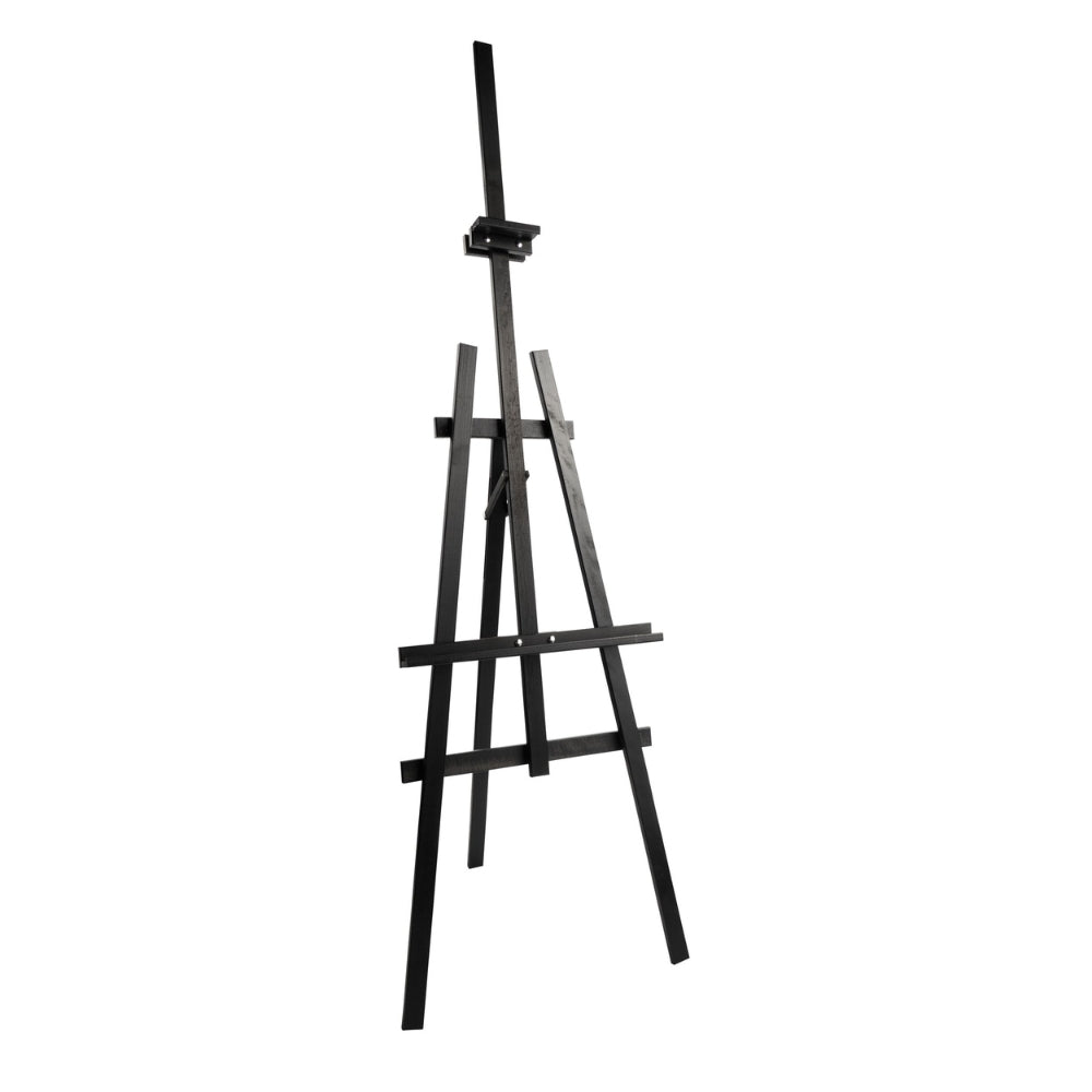 Holz Staffelei Classic, Schwarz, 175cm