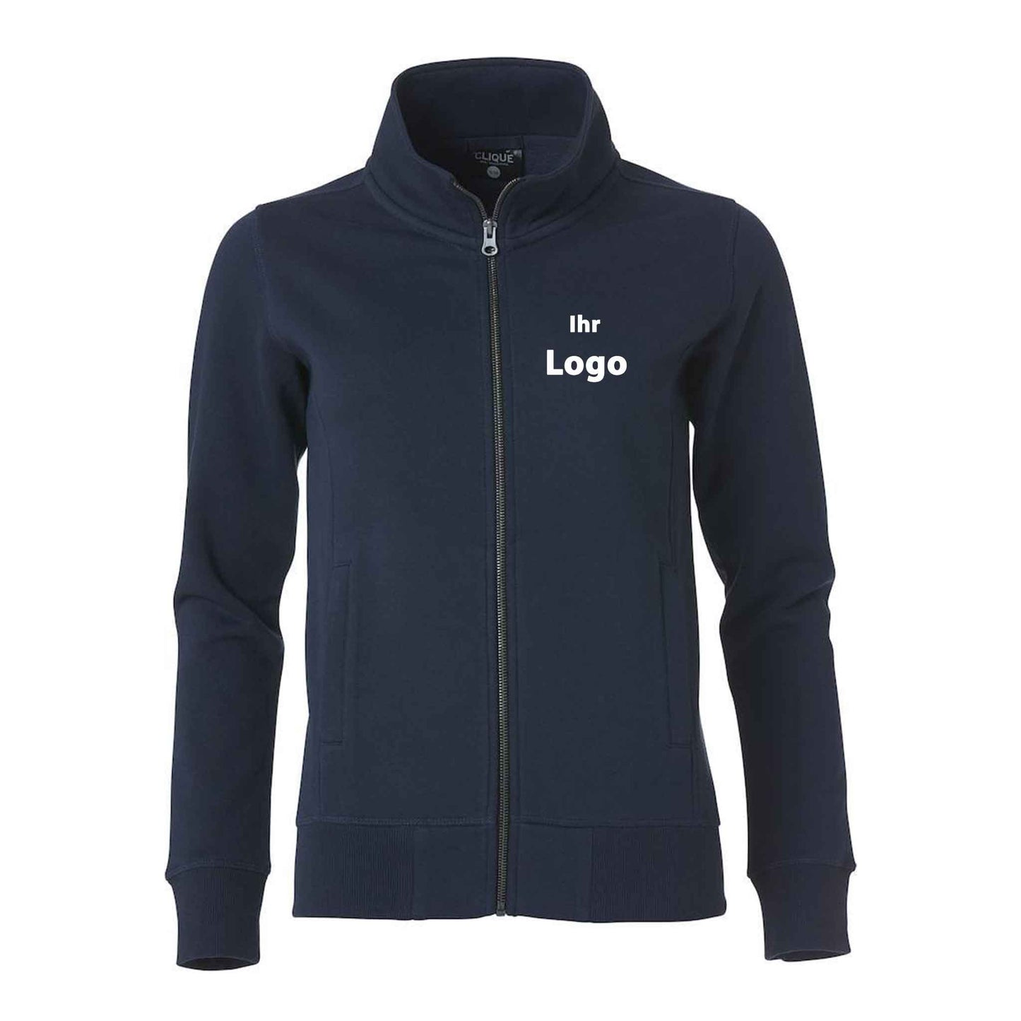 Clique Damen Sweat Jacke Mit Stehkragen 'Classic Cardigan Ladies'